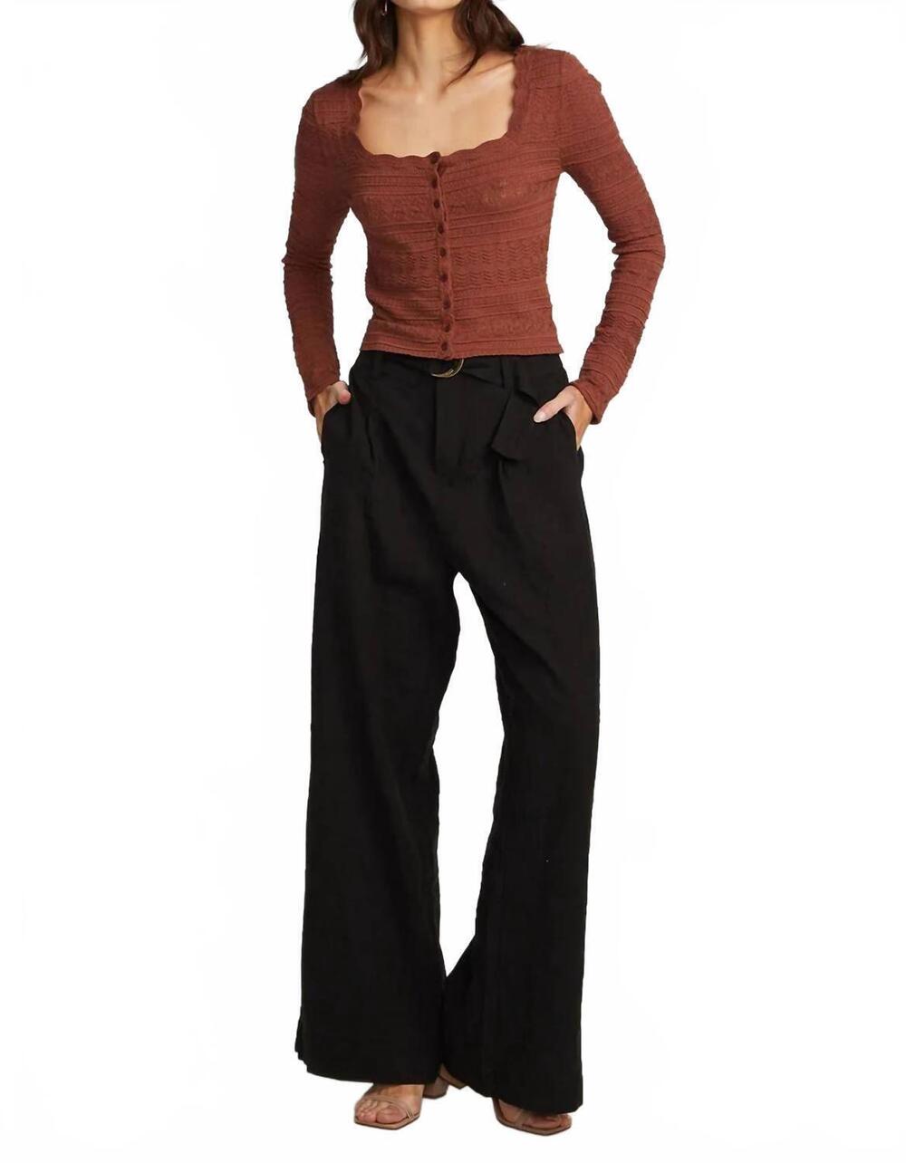 NEW SALTWATER LUXE wilfred sweater in pecan